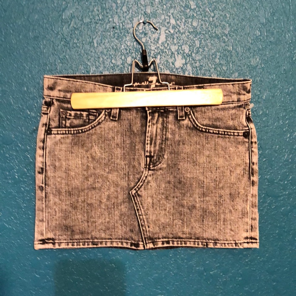 7 for All Mankind Denim Miniskirt: LIKE NEW